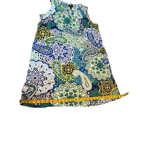 NWT ALYX BLue and Green Paisley Dress - Size 1X - Picture 13 of 14